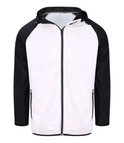 COOL CONTRAST WINDSHIELD JACKET - Just Cool White Jet Black