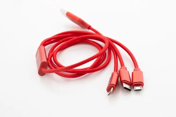 Ralong USB charger cable Red