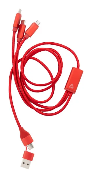 Ralong USB charger cable Red