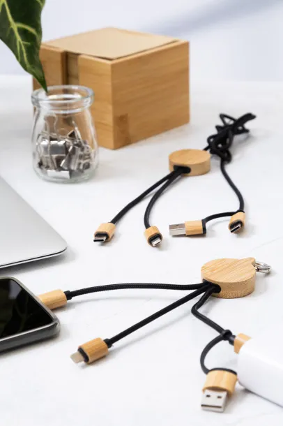 Cobbel Mini USB charger cable Natural Black