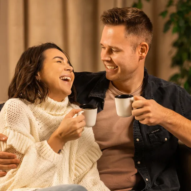 KERALA set od 2 keramičke šalice Bijela