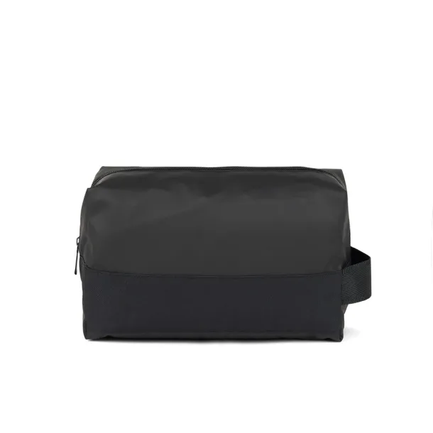 VINGA Livorno GRS recycled polyester toiletry bag - Vinga Black 