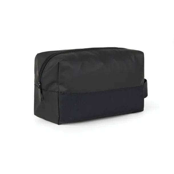 VINGA Livorno GRS recycled polyester toiletry bag - Vinga Black 