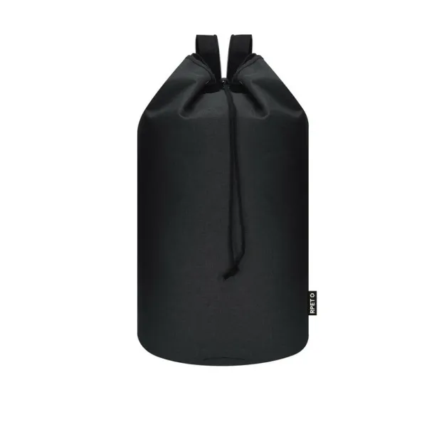  RPET string bag with wide straps black