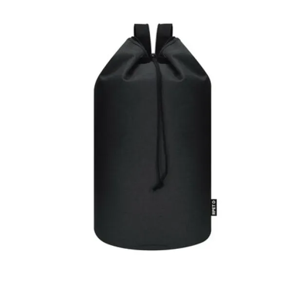 RPET string bag with wide straps Crna