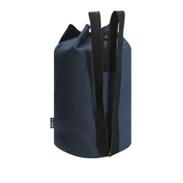  RPET string bag with wide straps navy blue