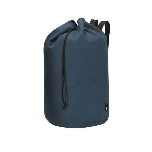  RPET string bag with wide straps navy blue