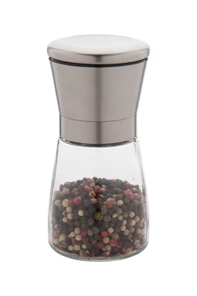 Semman salt and pepper mill Transparent Silver