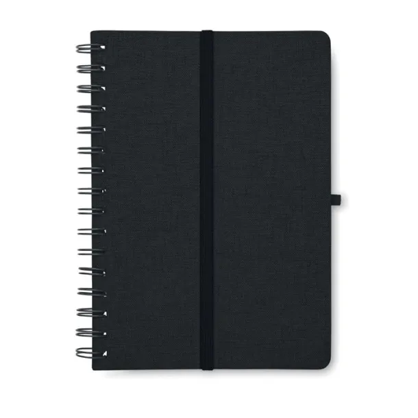 STRATA A5 notebook with phone holder Black