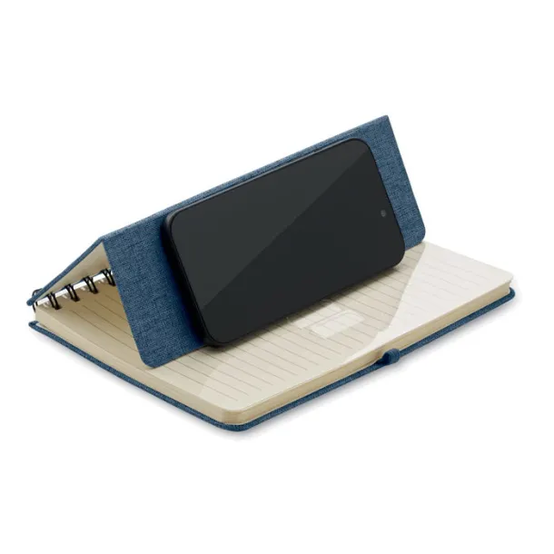 STRATA A5 notebook with phone holder Blue