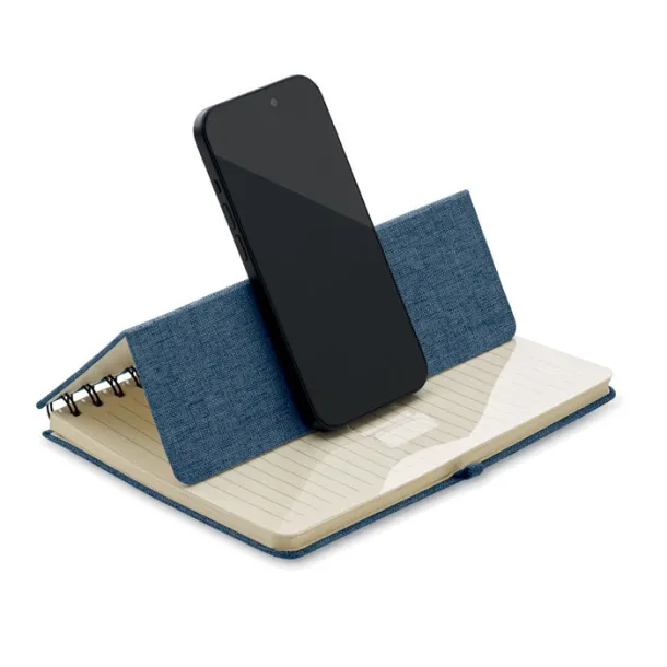 STRATA A5 notebook with phone holder Blue