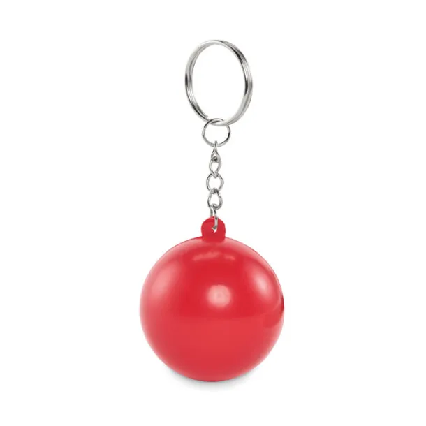 CIRKELY PU ball shape key ring Red