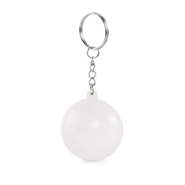 CIRKELY PU ball shape key ring White