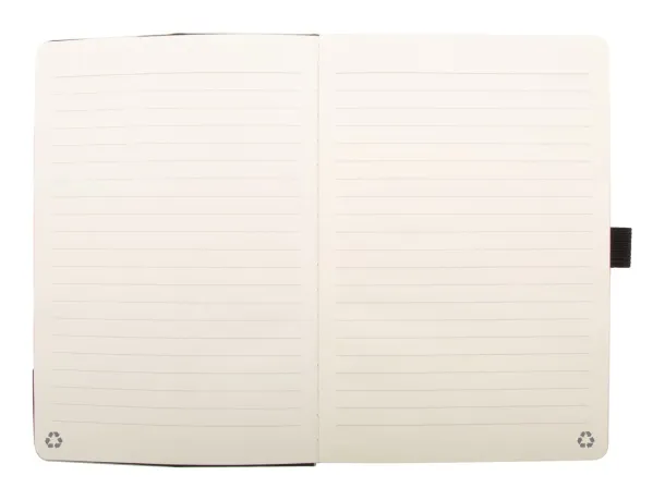 Chatom RPET notes s bežičnim punjačem, A5 Crna