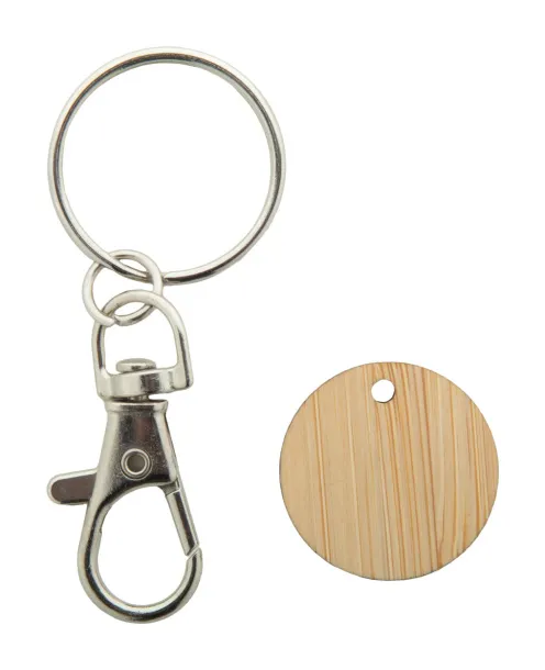 Boomarket trolley coin keyring Natural