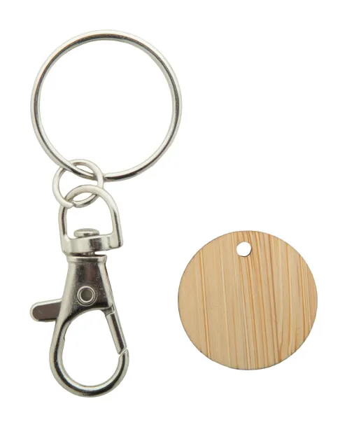 Boomarket trolley coin keyring Natural