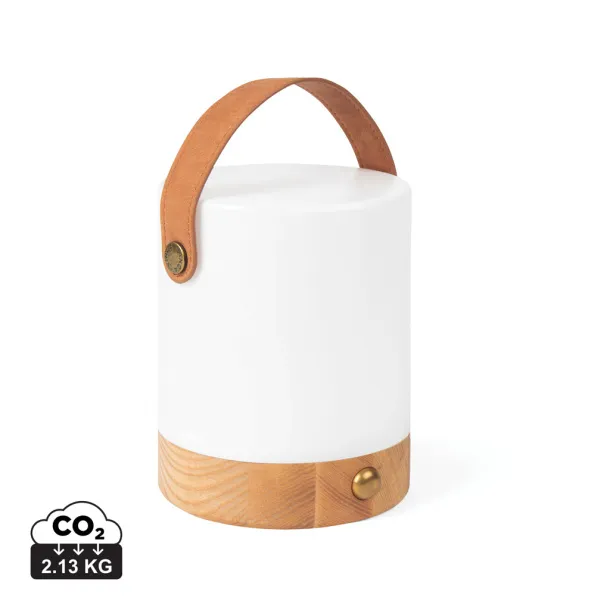 VINGA Narni RCS recycled ABS lantern - Vinga brown White