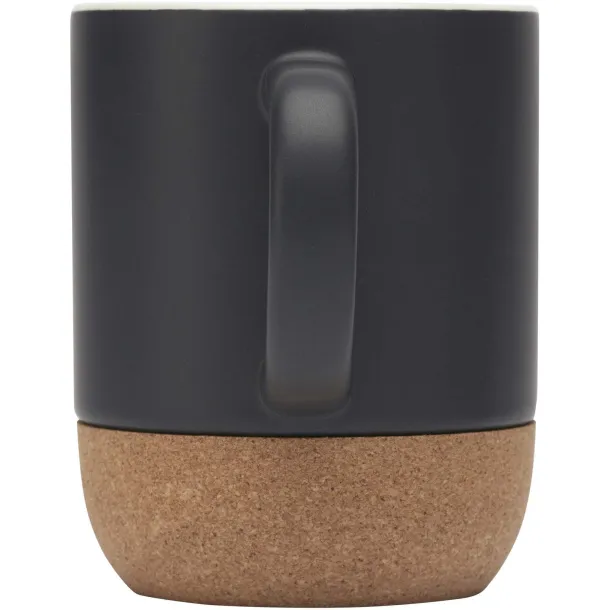 Billie keramička šalica s dnom od pluta i mat obradom,  300 ml Solid black
