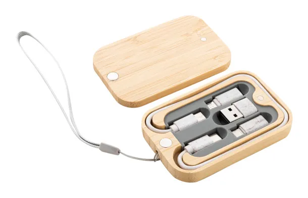 Cabsly USB charger cable set Natural