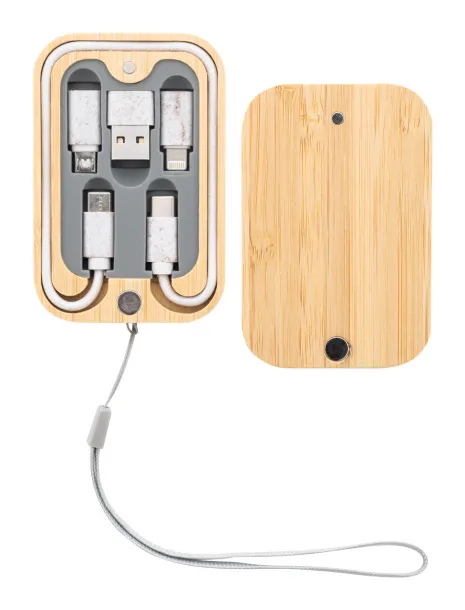 Cabsly USB charger cable set Natural