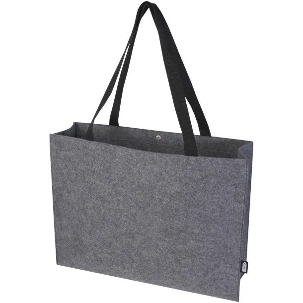 Felta GRS recycled felt gusset tote bag 20L Grey