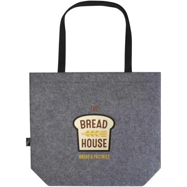 Felta GRS recycled felt gusset tote bag 20L Grey