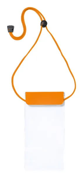 Splash waterproof mobile case Orange Transparent