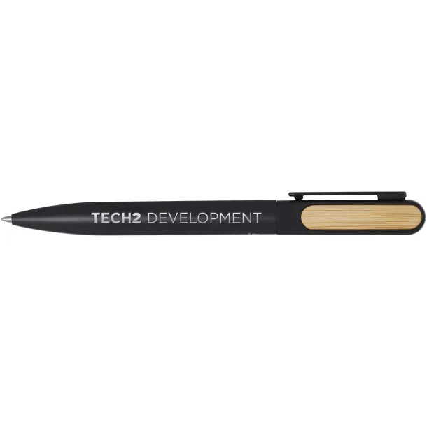 Blanca recycled aluminium ballpoint pen (black ink) Solid black