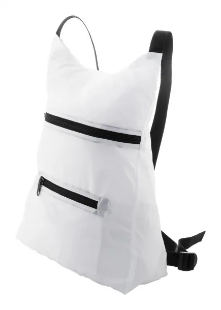 SuboBag Folback custom foldable RPET backpack Black White