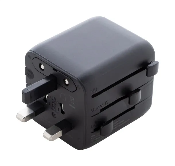 Jetsetter Pico RPC travel adapter Black