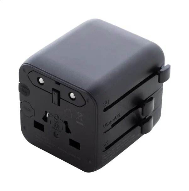 Jetsetter Pico RPC travel adapter Black