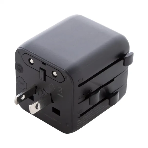 Jetsetter Pico RPC travel adapter Black