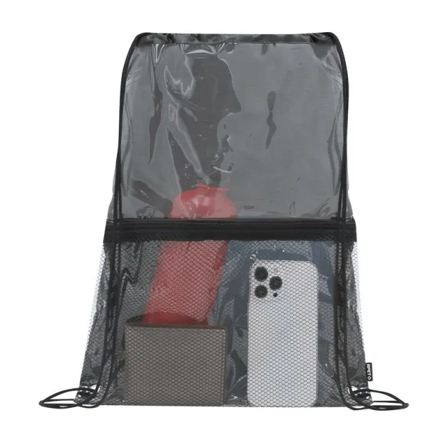  RPET drawstring bag Crna