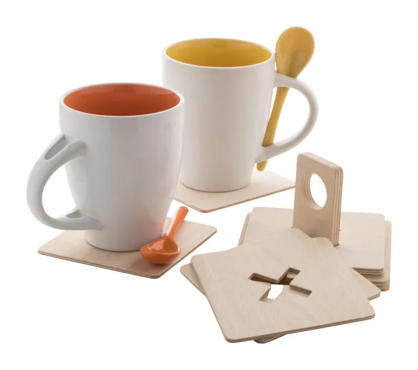 Sescent coaster set Natural