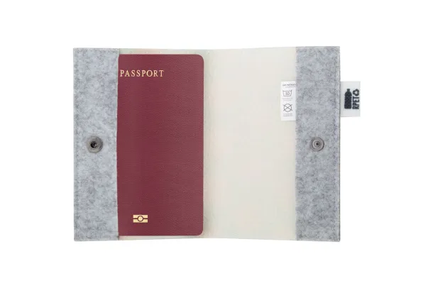 CreaFelt Pass personalizirani etui za putovnicu Bijela Siva