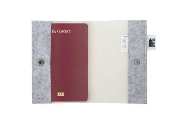 CreaFelt Pass personalizirani etui za putovnicu Bijela Siva