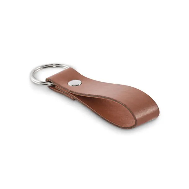 STROKEY PU loop key ring Brown