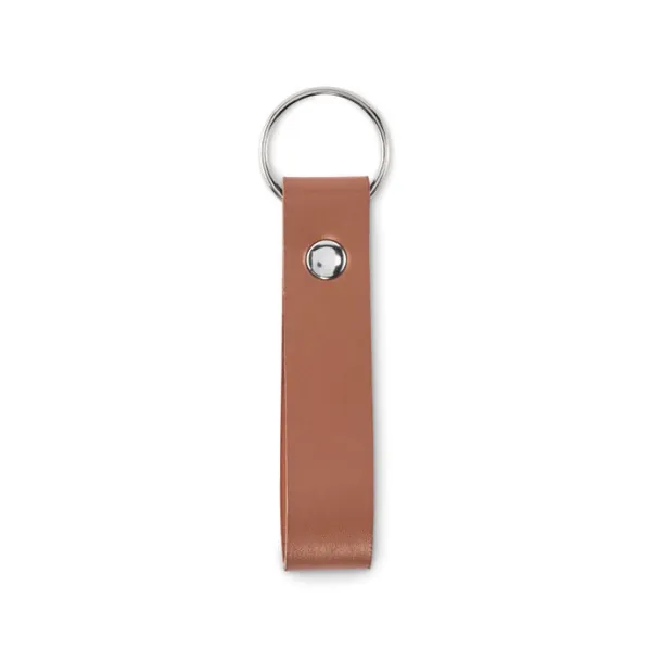 STROKEY PU loop key ring Brown