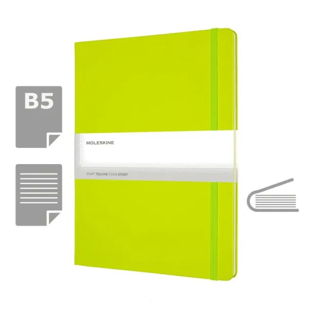  MOLESKINE notes cca A4 lime