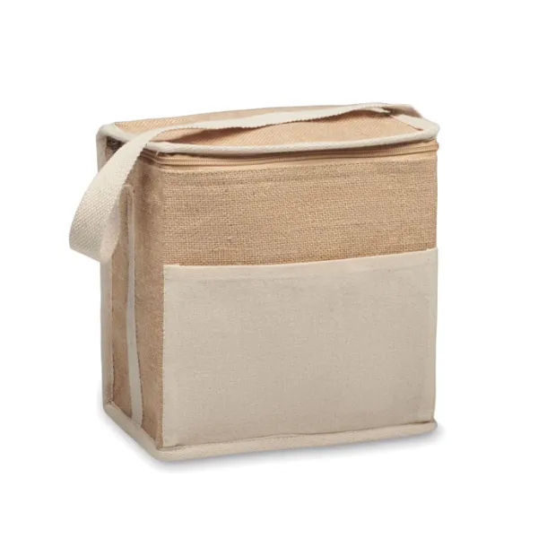 LONA Jute and canvas cooler bag 3L Beige