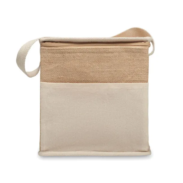 LONA Jute and canvas cooler bag 3L Beige