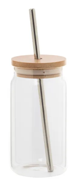 Frappu mason jar cup Transparent Natural