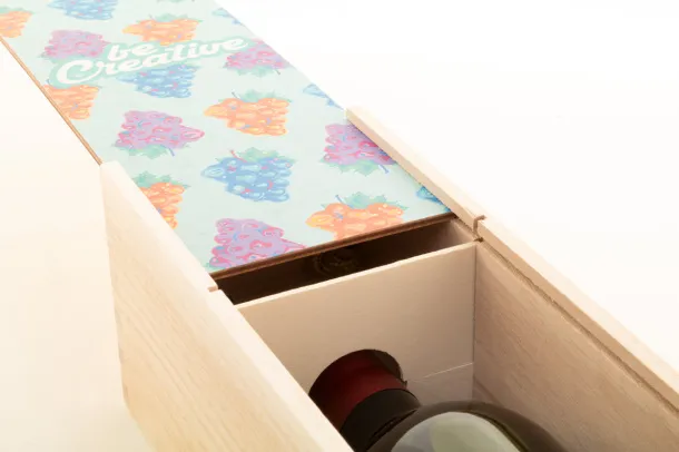 VinoBox poklon kutija za vino po narudžbi Prirodna
