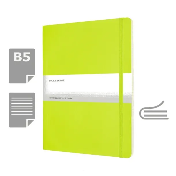  MOLESKINE notes cca A4 lime