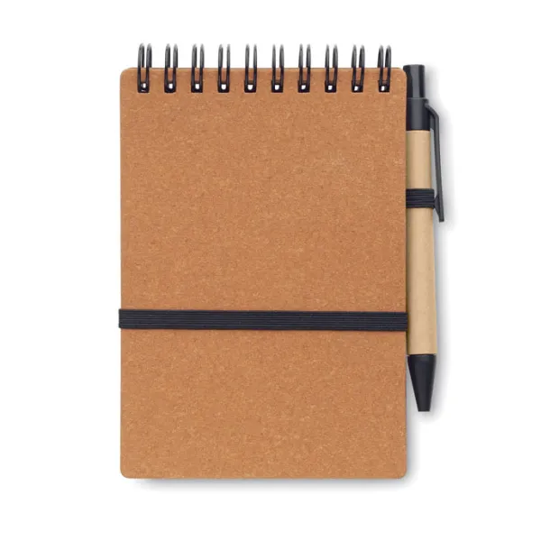 NOTIE Recycled notebook with ball pen Brown