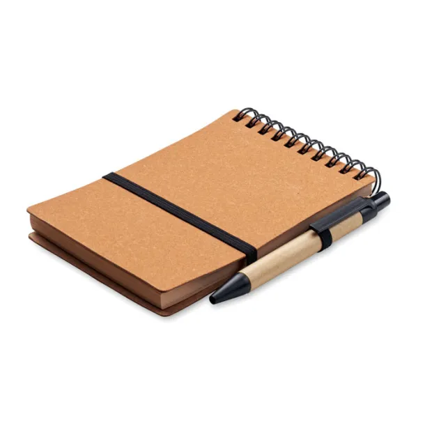 NOTIE Recycled notebook with ball pen Brown