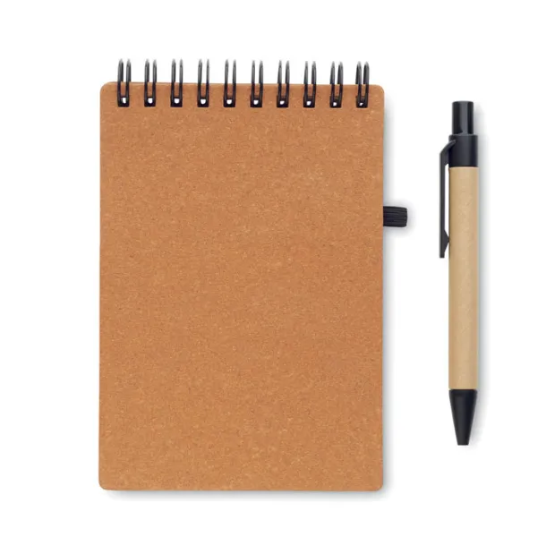 NOTIE Recycled notebook with ball pen Brown