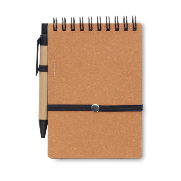 NOTIE Recycled notebook with ball pen Brown