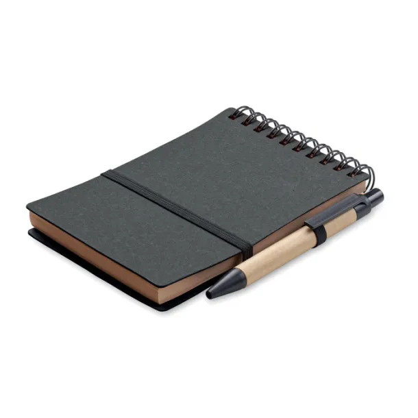 NOTIE Recycled notebook with ball pen stone grey