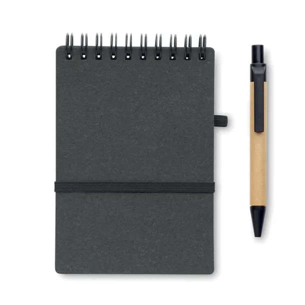 NOTIE Recycled notebook with ball pen stone grey